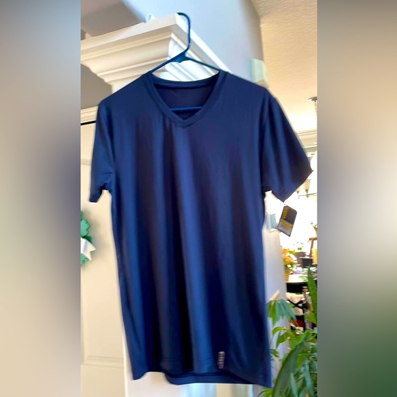 NWT RBX navy men’s sleepwear/activewear short sleeve shirt in size S super soft - Picture 2 of 7